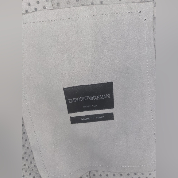 1. NWT EMPORIO ARMANI LASER CUT PERFORATED 100% POLYAMIDE JACKET SIZE IT 54 / XL - Picture 6 of 8